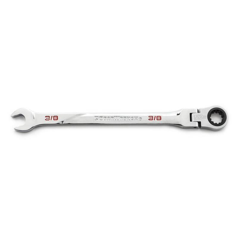 GEARWRENCH 3/8 in. 120XP Universal Spline XL Flex Combination Ratcheting Wrench - 86236
