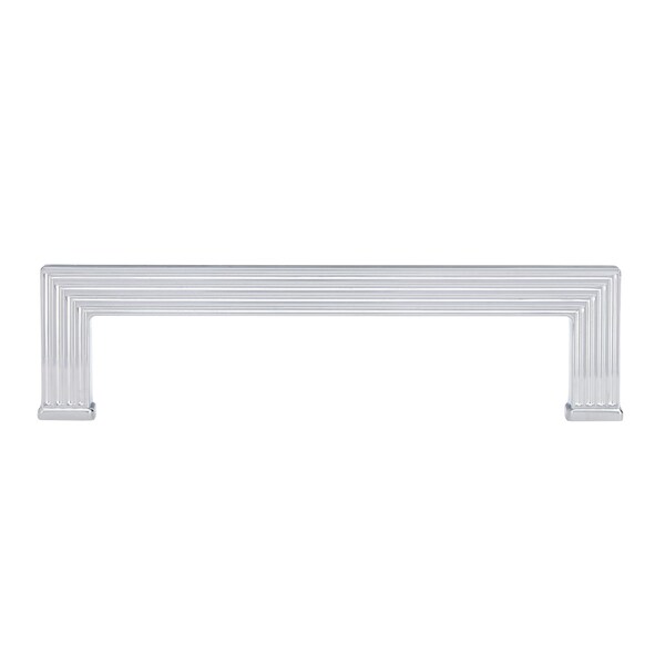 Richelieu 5-1/16 in. (128 mm) Center-to-Center Chrome Transitional Drawer Pull - BP8788128140
