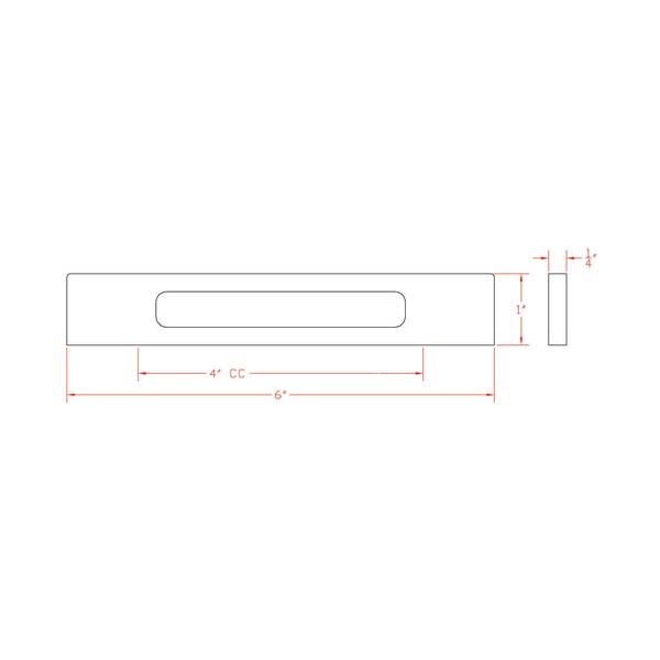 Richelieu 4 in (102 mm) Center-to-Center Brushed Nickel Contemporary Cabinet Pull - BP718554195