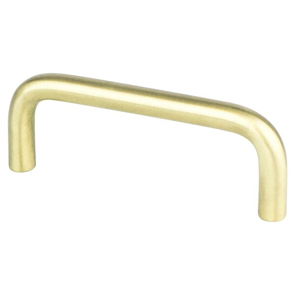 Berenson 3 in. CC Zurich Wire Pull with Satin Brass - 6163-2SB-P