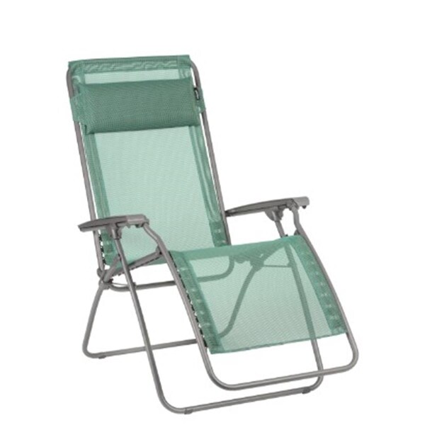 Homeroots Chlorophylle Powder Coated Multi-Position Folding Recliner, 26.8 x 64.2 x 44.9 in. - 373474