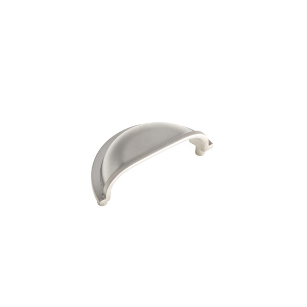 Richelieu 3 in (76.2 mm) Center-to-Center Matte Nickel Traditional Drawer Pull - BP50388184