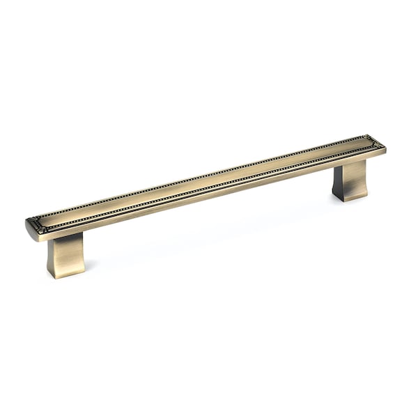 Richelieu 7 9/16 in (192 mm) Center-to-Center Antique English Traditional Drawer Pull - BP780192AE