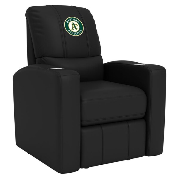 Dreamseat Stealth Recliner with Oakland Athletics Logo - XZ52082CDSMHTBLK-PSMLB21090