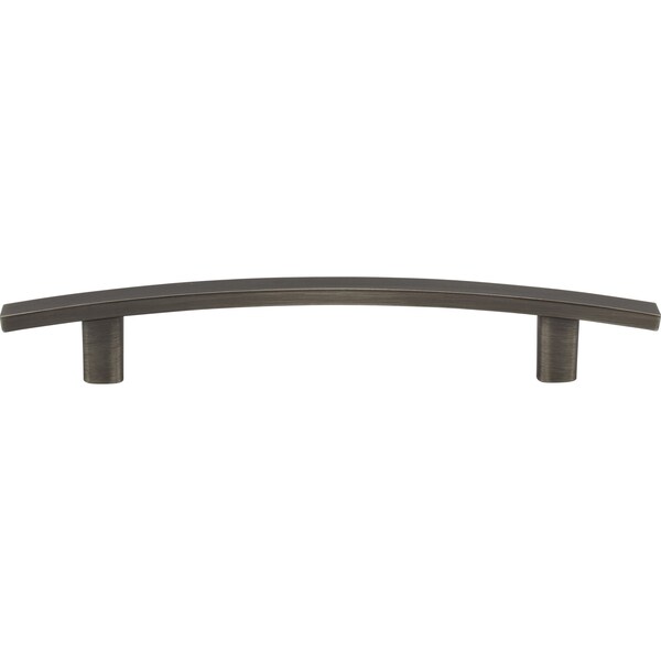 Elements By Hardware Resources 128 mm Center-to-Center Brushed Pewter Square Thatcher Cabinet Bar Pull - 859-128BNBDL