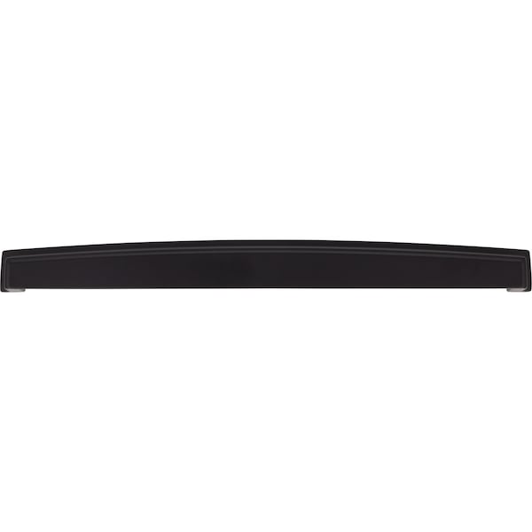 Jeffrey Alexander 305 mm Center Matte Black Square-to-Center Square Renzo Cabinet Cup Pull - 141-305MB