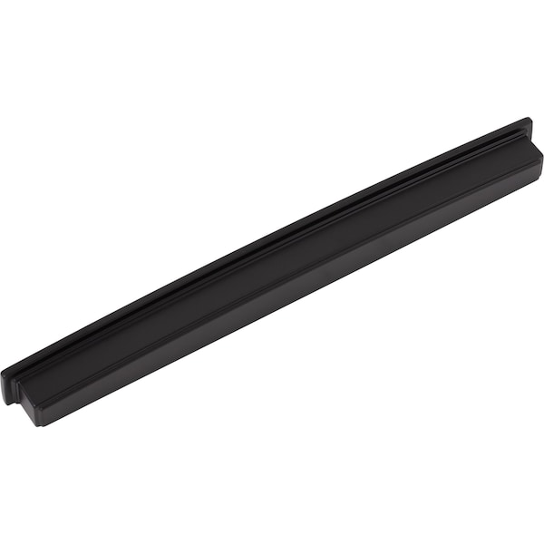 Jeffrey Alexander 305 mm Center Matte Black Square-to-Center Square Renzo Cabinet Cup Pull - 141-305MB