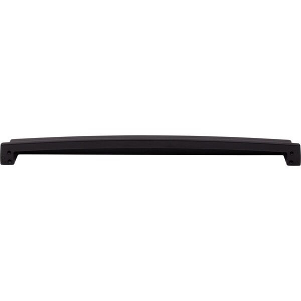 Jeffrey Alexander 305 mm Center Matte Black Square-to-Center Square Renzo Cabinet Cup Pull - 141-305MB