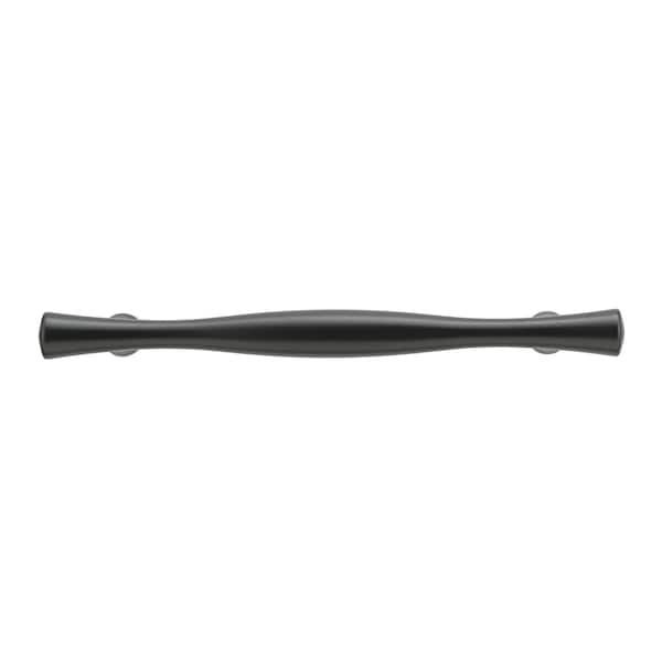 Richelieu 3-3/4 in. (96 mm) Center-to-Center Matte Black Contemporary Drawer Pull - BP7061900