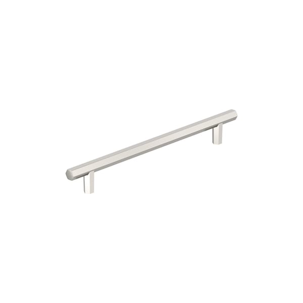 Amerock Caliber 7-9/16 inch 192mm Center-to-Center Polished Nickel Cabinet Pull - BP36876PN