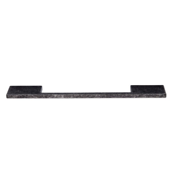 South Main Hardware Wide Modern Die Cast Cabinet Handle, 6.3" center to center, Antique Silver, 10PK - SH198-AS-10