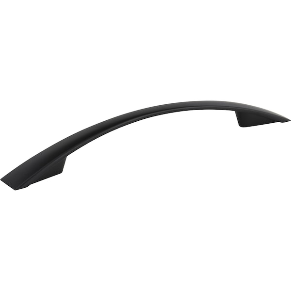 Jeffrey Alexander 128 mm Center-to-Center Matte Black Flared Regan Cabinet Pull - 847-128MB