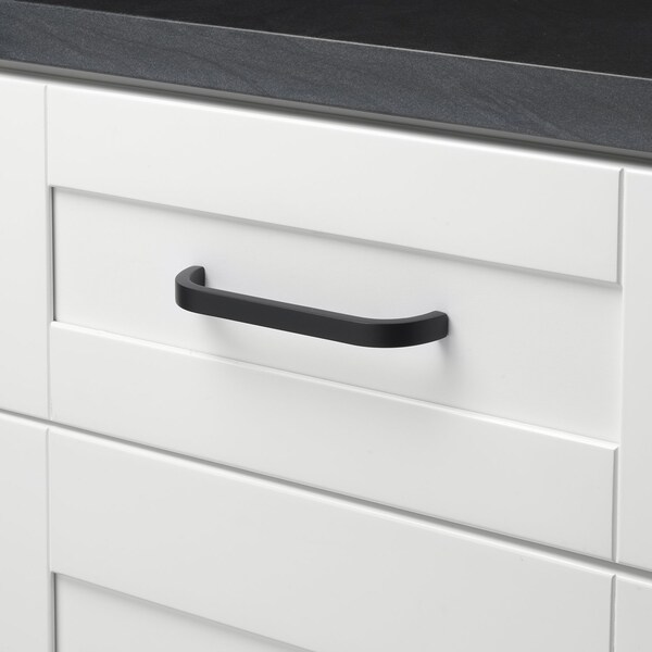 Gliderite Hardware 5-1/16 in. Center to Center Curved Bar Pull Matte Black, 5PK - 4843-128-MB-5