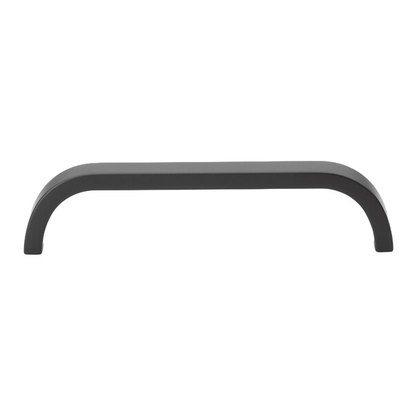 Gliderite Hardware 5-1/16 in. Center to Center Curved Bar Pull Matte Black, 5PK - 4843-128-MB-5