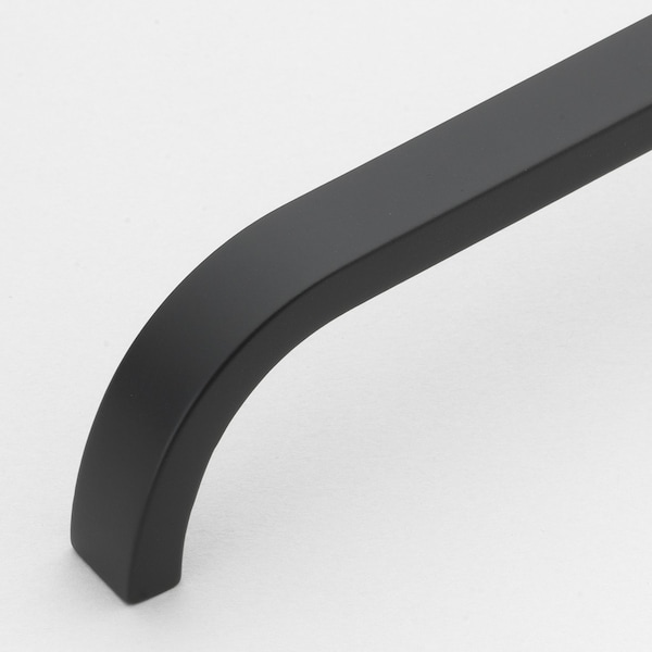 Gliderite Hardware 5-1/16 in. Center to Center Curved Bar Pull Matte Black, 5PK - 4843-128-MB-5