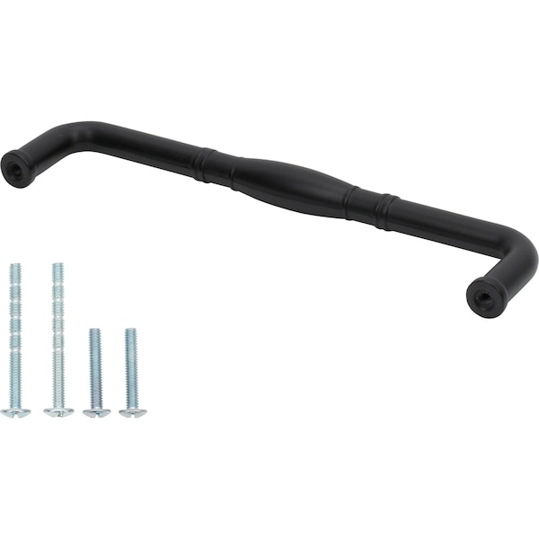 Designperfect 6-5/16'' Center-to-Center Handle Pull, Matte/Flat Black - DPA-R575BLK