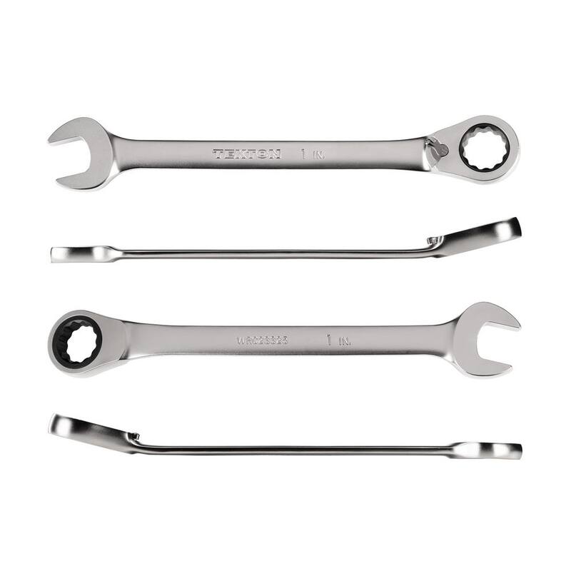 TEKTON 1 in. Reversible 12-Point Ratcheting Combination Wrench - WRC23325