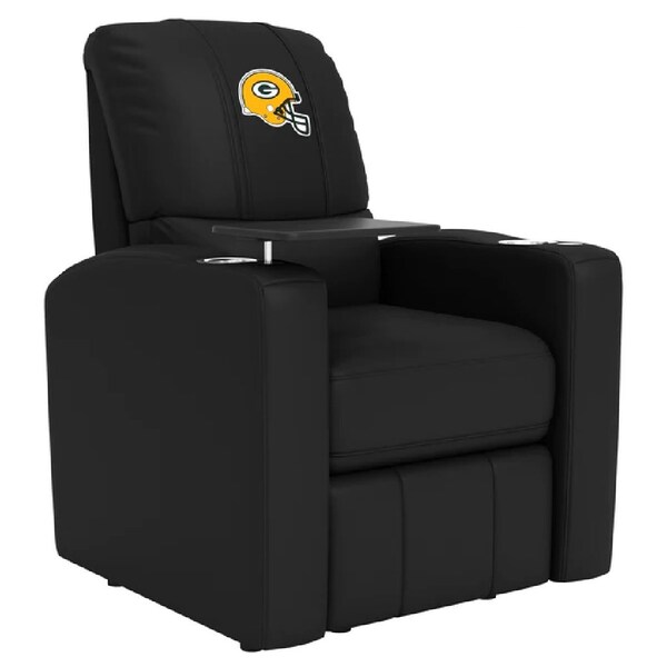 Dreamseat Stealth Power Plus Recliner with Green Bay Packers Helmet Logo - XZ520823901CDSMHTUSBBLK-PSNFL20057