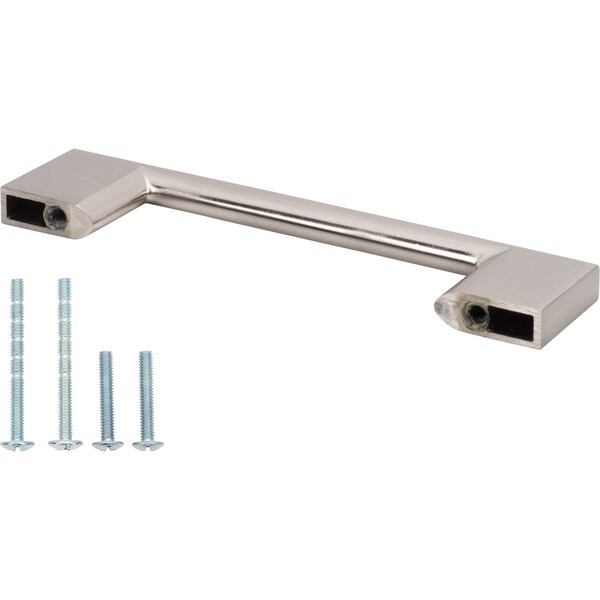 Designperfect 3-3/4'' Center-to-Center Square Cabinet Pull, Brushed Satin Nickel, 25PK - DPA25S793SNB