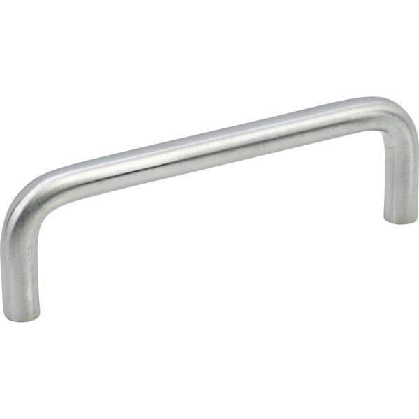 Designperfect 3-3/4'' Center-to-Center Square Cabinet Pull, Matte/Flat Black, 25PK - DPA-W593BC