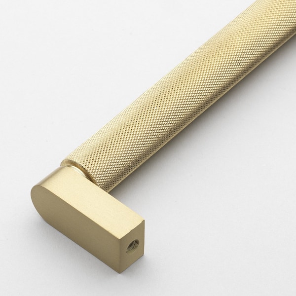 Gliderite Hardware 7-9/16 in. Center to Center Knurled Bar Pull Satin Gold, 5PK - 4788-192-SG-5