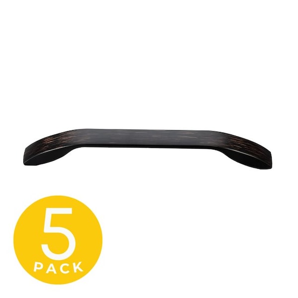 Sapphire Gamma Series 6-1/4 in. (160 mm) Center-to-Center Modern Oil Rubbed Bronze Cabinet Handle/Pull (5-Pack) - SP-3191-160-ORB-5