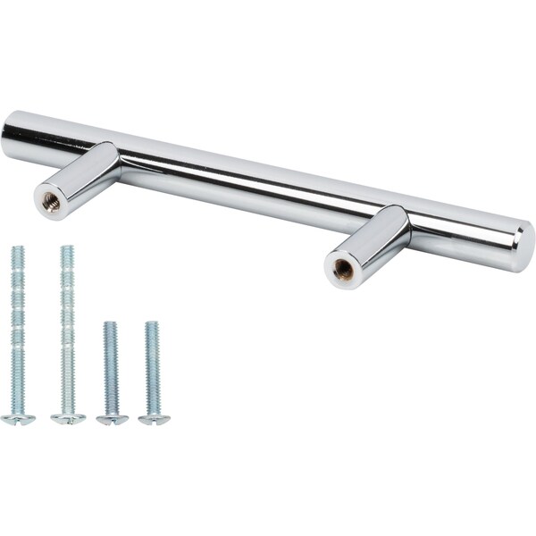 Designperfect 3'' Center-to-Center Cabinet Bar Pull, Polished Chrome, 25PK - DPA25T202PC