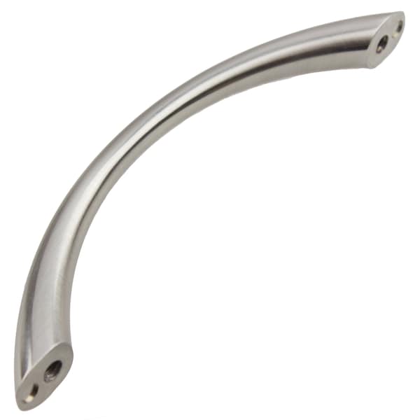 Gliderite Hardware 3-3/4 in. Center to Center Satin Nickel Arched Cabinet Pull - 4036-SN, 25PK - 4036-SN-25
