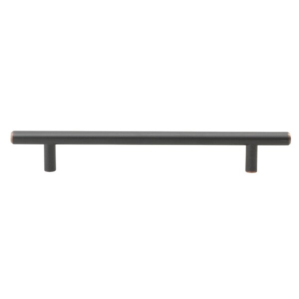 Gliderite Hardware 6-1/4 in. Center to Center Oil Rubbed Bronze Solid Steel Bar Pull - 5003-160-ORB, 10PK - 5003-160-ORB-10