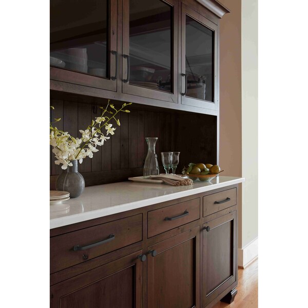 Amerock Surpass 6-5/16 in 160 mm Center-to-Center Matte Black Cabinet Pull - BP36896FB
