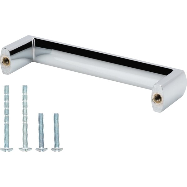 Designperfect 3-3/4'' Center-to-Center Handle Pull, Polished Chrome, 10PK - DPA10S443PC