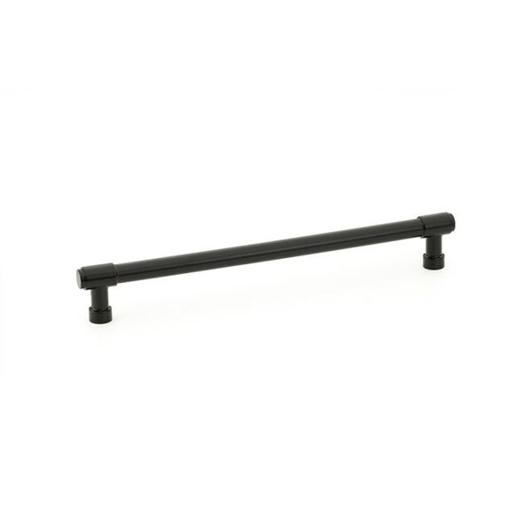 Emtek Jasper Cabinet Pull with 8 in Center to Center Flat Black Finish - 86690US19