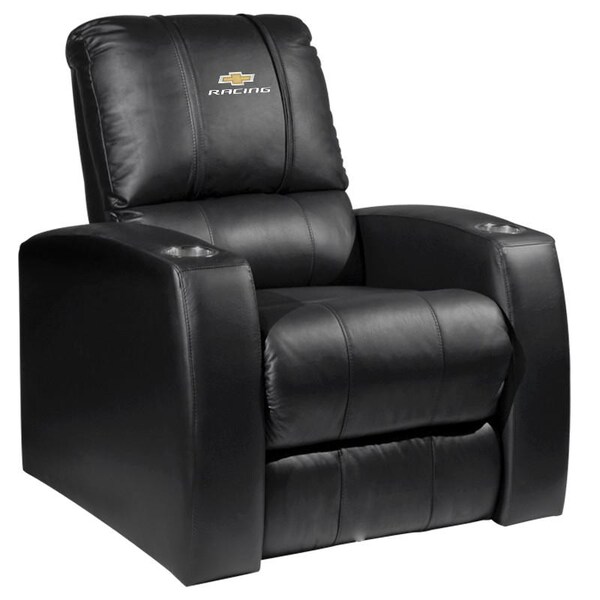 Dreamseat Home Theater Recliner with Chevy Racing Logo - XZ418301RHTCDBLK-PSGMC61005