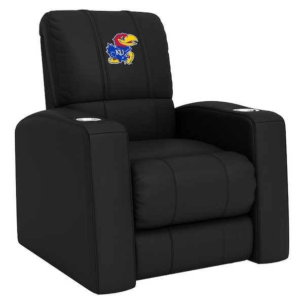 Dreamseat Home Theater Recliner with Kansas Jayhawks Logo Panel - XZ418301RHTCDBLK-PSCOL13195