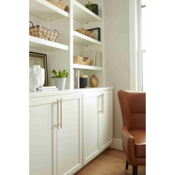 Amerock Bar Pulls 10-1/16 in 256 mm Center-to-Center Champagne Bronze Cabinet Pull - BP40519CZ