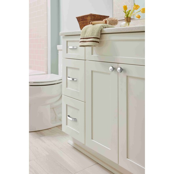 Amerock Premise 3-3/4 in 96 mm Center-to-Center Polished Chrome Cabinet Pull - BP3684426