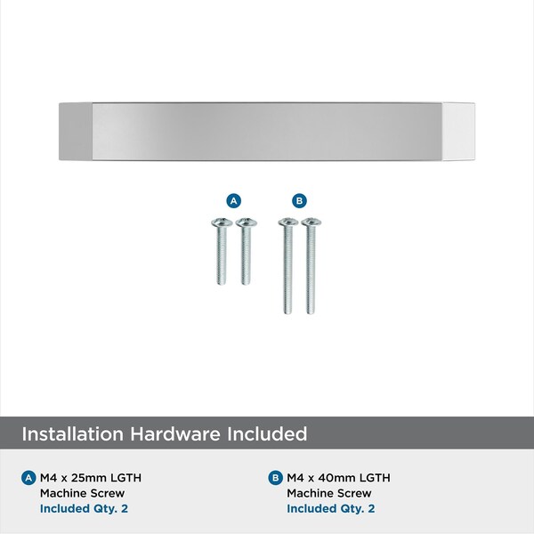 Amerock Premise 3-3/4 in 96 mm Center-to-Center Polished Chrome Cabinet Pull - BP3684426