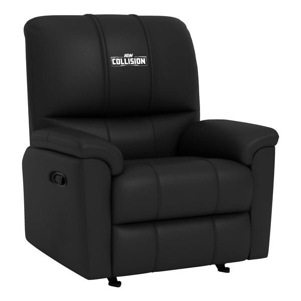 Dreamseat Rocker Recliner with All Elite Wrestling Collision White Logo - XZ52031CDRRBLK-PSAEW0002