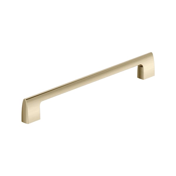 Amerock Riva 10-1/16 inch 256mm Center-to-Center Golden Champagne Cabinet Pull - BP55490BBZ