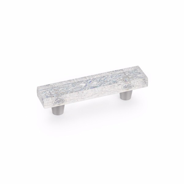 Schaub 3in Center to Center Ice Cabinet Pull Pearl Clear Finish - 30-PCL