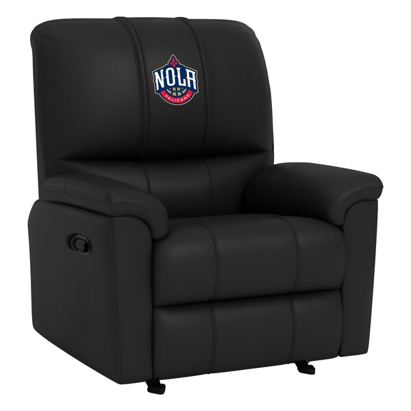 Dreamseat Rocker Recliner with New Orleans Pelicans NOLA - XZ52031CDRRBLK-PSNBA31084
