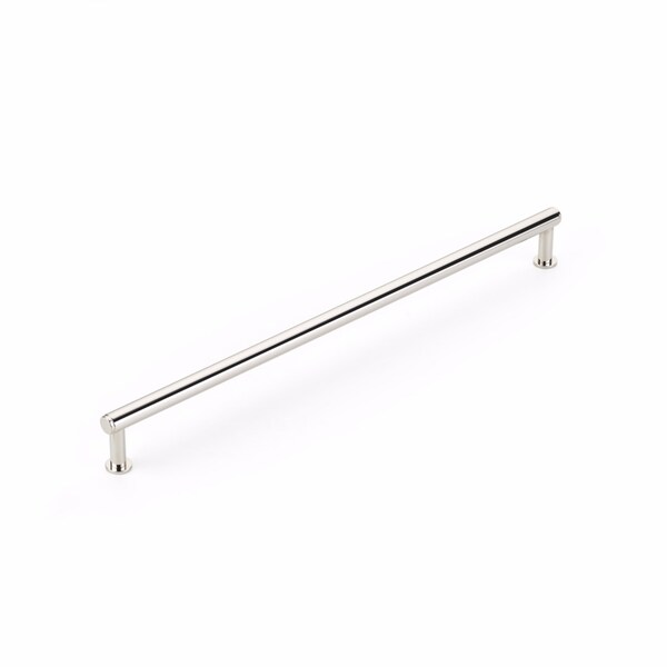 Schaub 12in Center to Center Pub House Cabinet Pull Polished Nickel Finish - 5112-PN