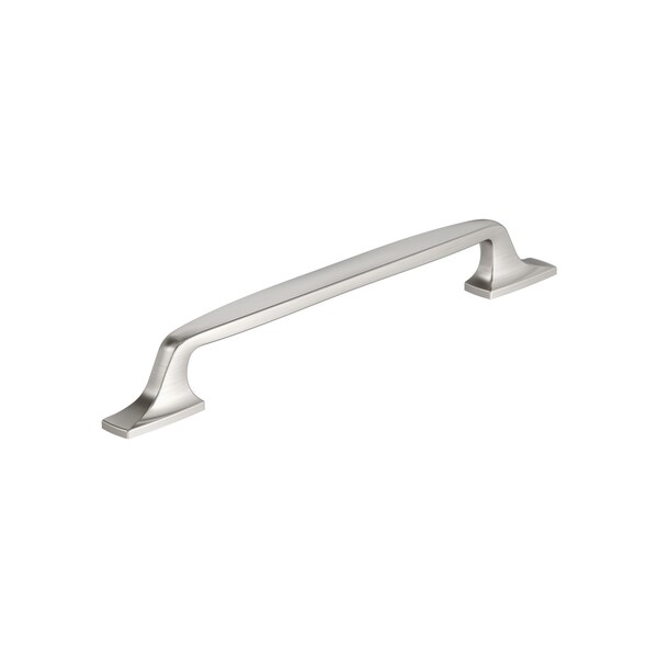 Amerock Highland Ridge 7-9/16 inch 192mm Center-to-Center Satin Nickel Cabinet Pull - BP55327G10