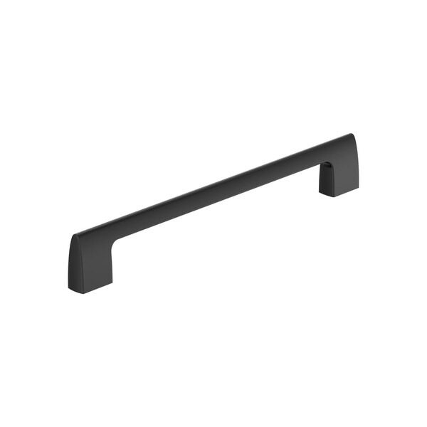 Amerock Riva 8-13/16 inch 224mm Center-to-Center Matte Black Cabinet Pull - BP55489MB