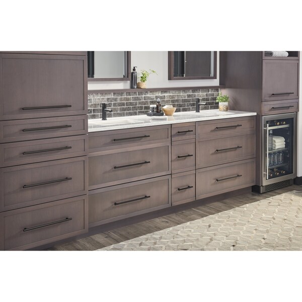Jeffrey Alexander 480 mm Center-to-Center Satin Nickel Key West Cabinet Bar Pull - 530SN