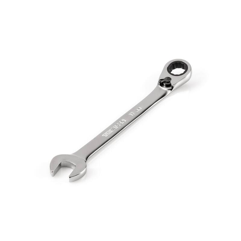 TEKTON 17 mm Reversible 12-Point Ratcheting Combination Wrench - WRC23417