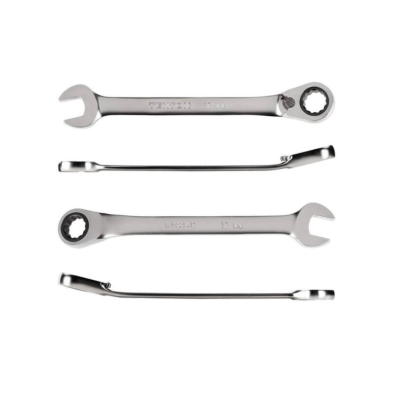 TEKTON 17 mm Reversible 12-Point Ratcheting Combination Wrench - WRC23417