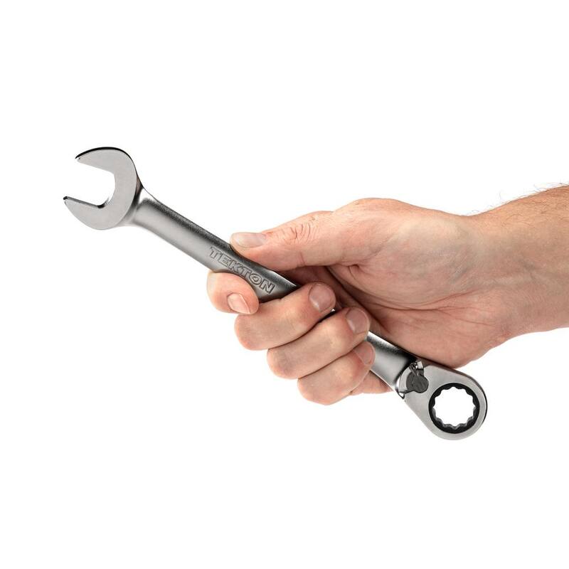 TEKTON 17 mm Reversible 12-Point Ratcheting Combination Wrench - WRC23417