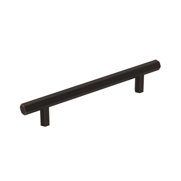 Amerock Caliber 5-1/16 in 128 mm Center-to-Center Oil Rubbed Bronze Cabinet Pull - BP36874ORB