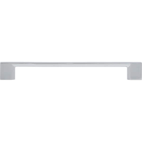 Designperfect 7-9/16Center-to-Center Square Cabinet Pull, Polished Chrome, 10PK - DPA10S796PC